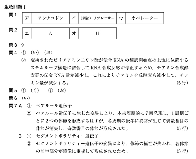 代々木ゼミナール 予備校 京都大学 前期日程の入試問題と解答例 21年解答速報